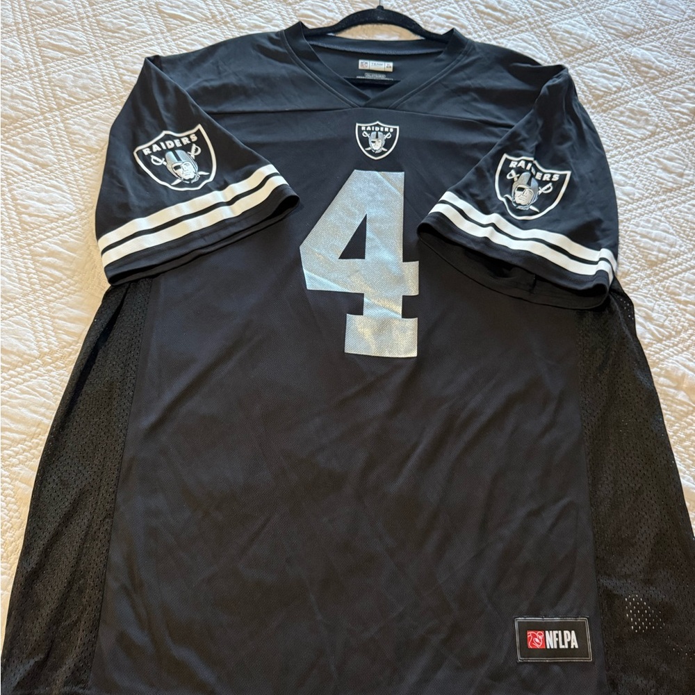 RAIDERS NFL Team Apparel Black Jersey MENS 2XL- NWOT